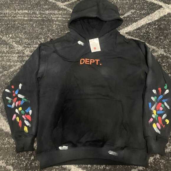 Gallery Dept Paint Splatter Hoodie Men's Medium - Picture 1 of 5